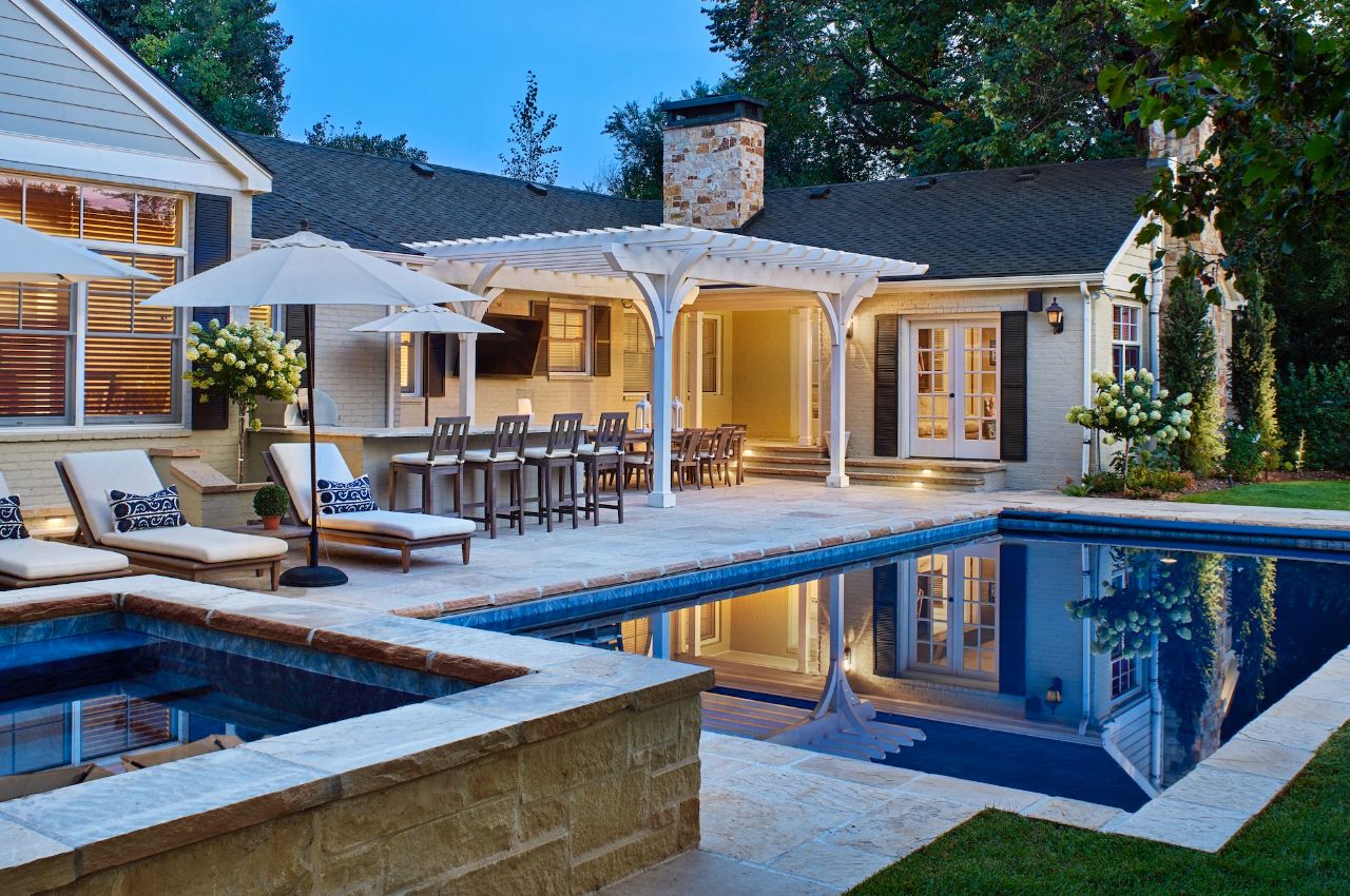 swimming pool and landscape